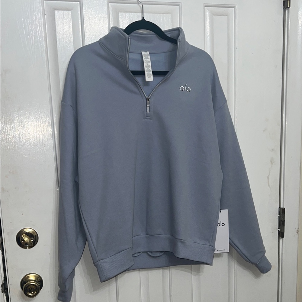 WINTER 2025 NEW WITH TAG Accolade 1/4 Zip Pullover in Winter Frost